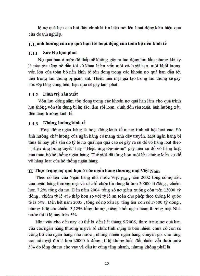 image for page Thực trạng nợ quá hạn ở các ngân hàng thương mại