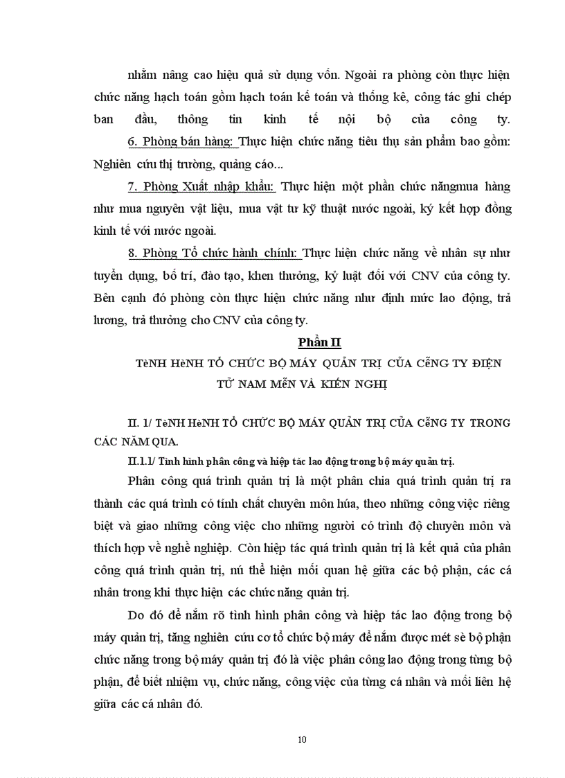 image for page Một số giải pháp hoàn thiện tổ chức bộ máy quản trị tại công ty điện tử Nam Môn