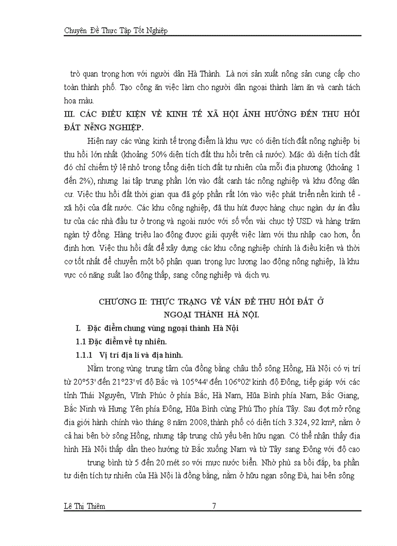 image for page Thực trạng và giải pháp của vấn đề thu hồi đất nông nghiệp ở ngoại thành Hà Nội