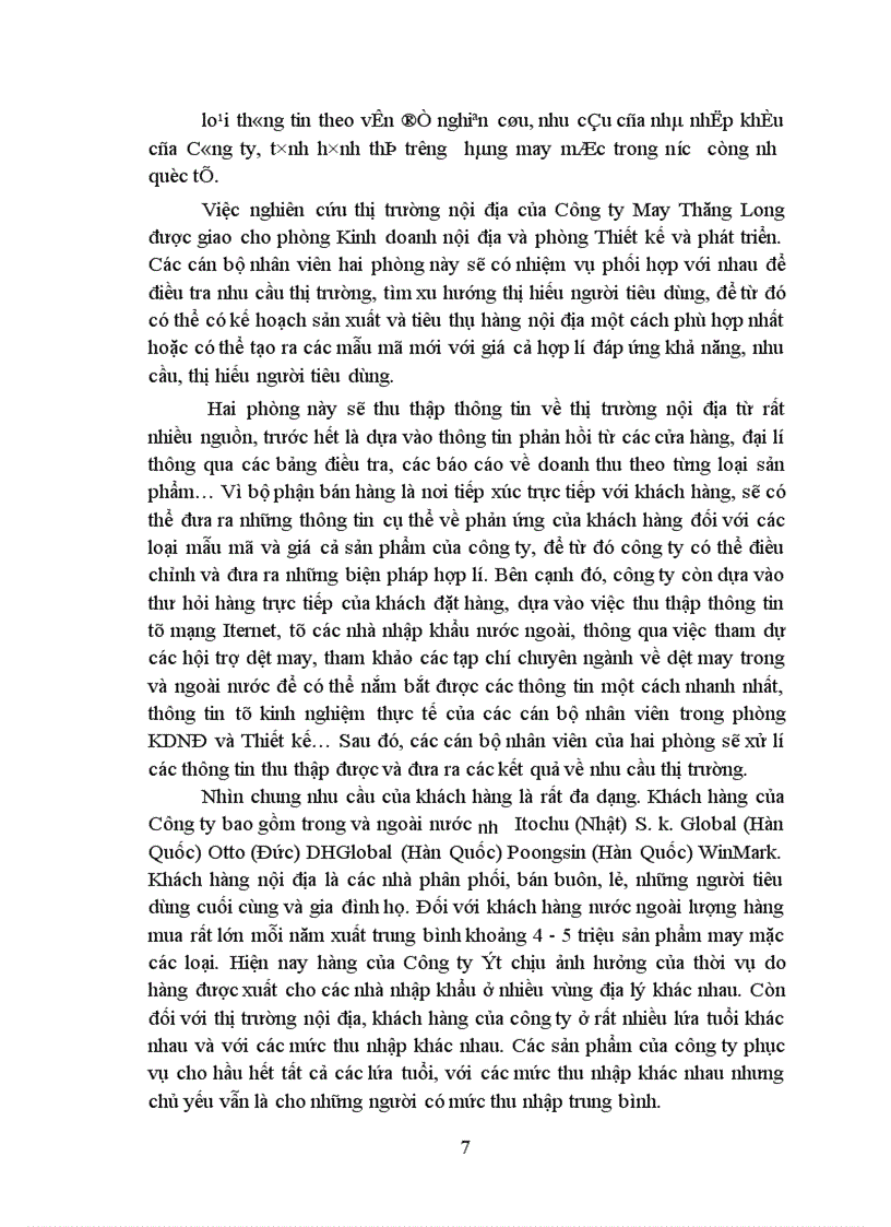 image for page Tiêu thụ sản phẩm may mặc trên thị trường nội địa của công ty May Thăng Long