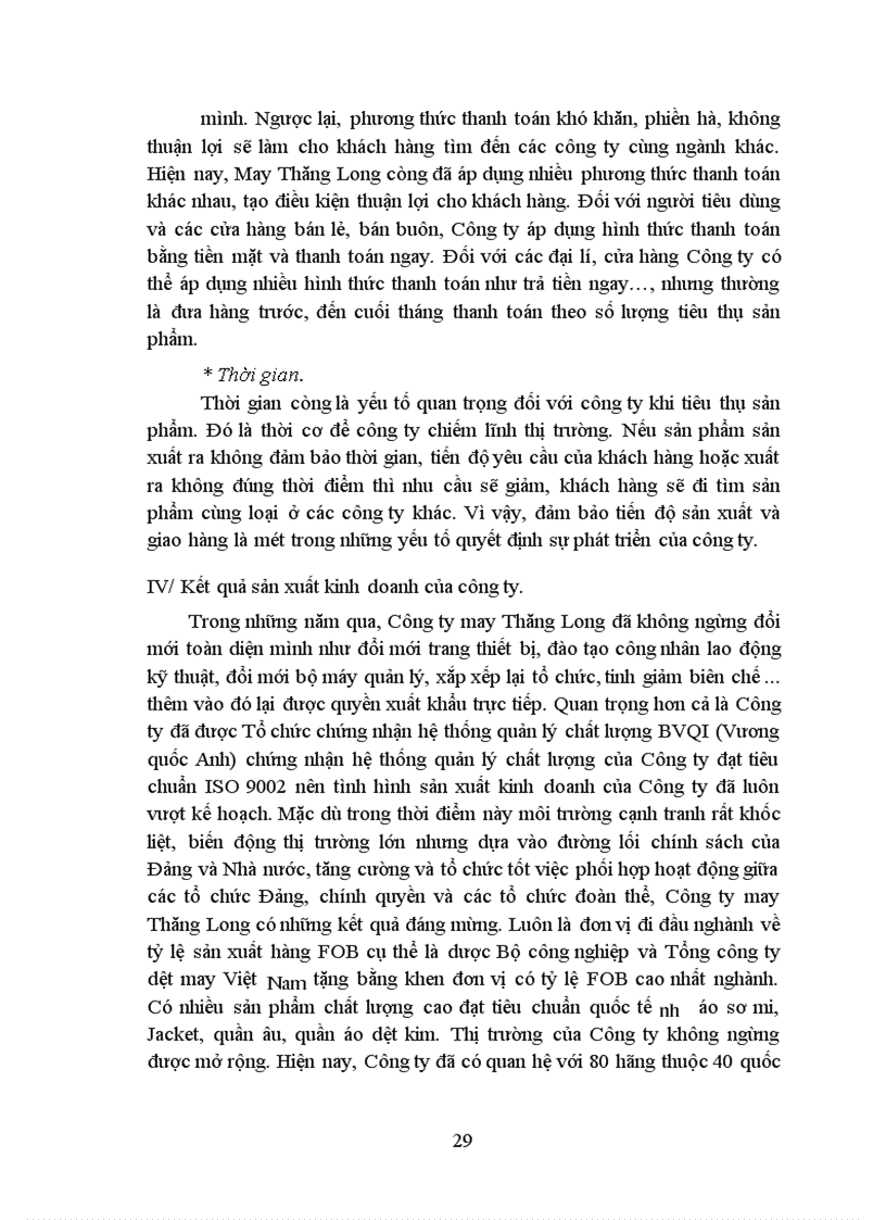 image for page Tiêu thụ sản phẩm may mặc trên thị trường nội địa của công ty May Thăng Long