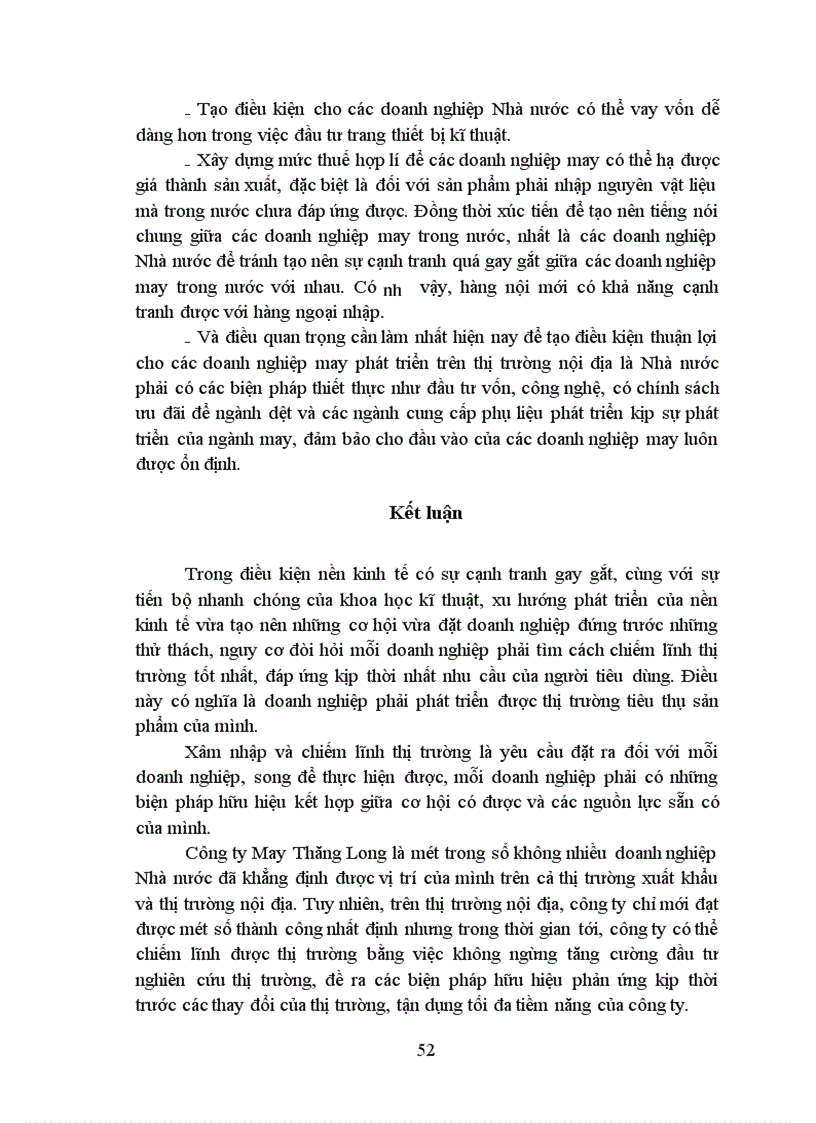 image for page Tiêu thụ sản phẩm may mặc trên thị trường nội địa của công ty May Thăng Long