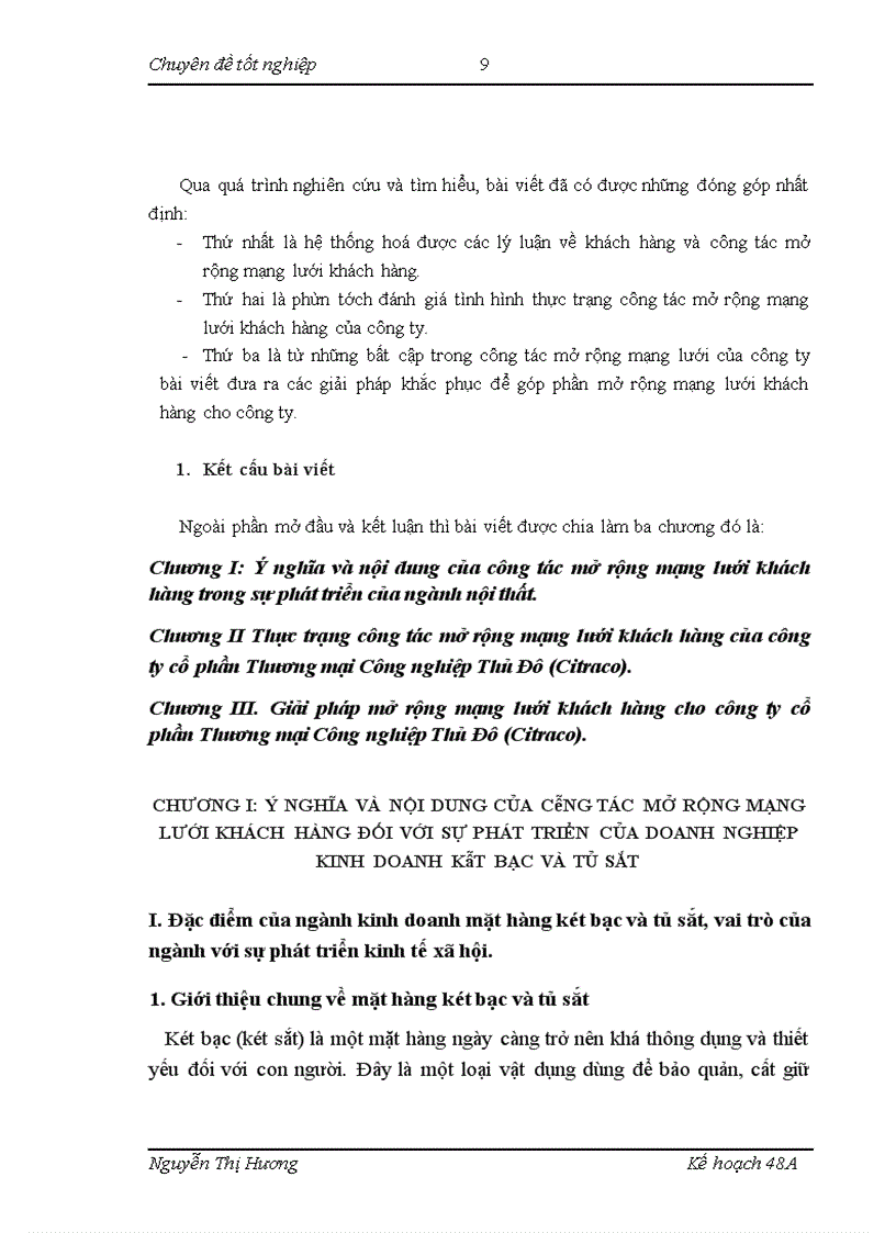 image for page Giải pháp mở rộng mạng lưới khách hàng của công ty CPTM Công nghiệp Thủ Đô (CITRACO)
