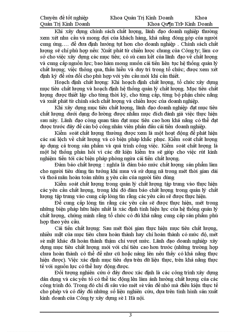 image for page Hoàn thiện công tác quản lý chất lượng trong xây dựng dân dụng tại Công ty xây dựng số 1- Hà Nội