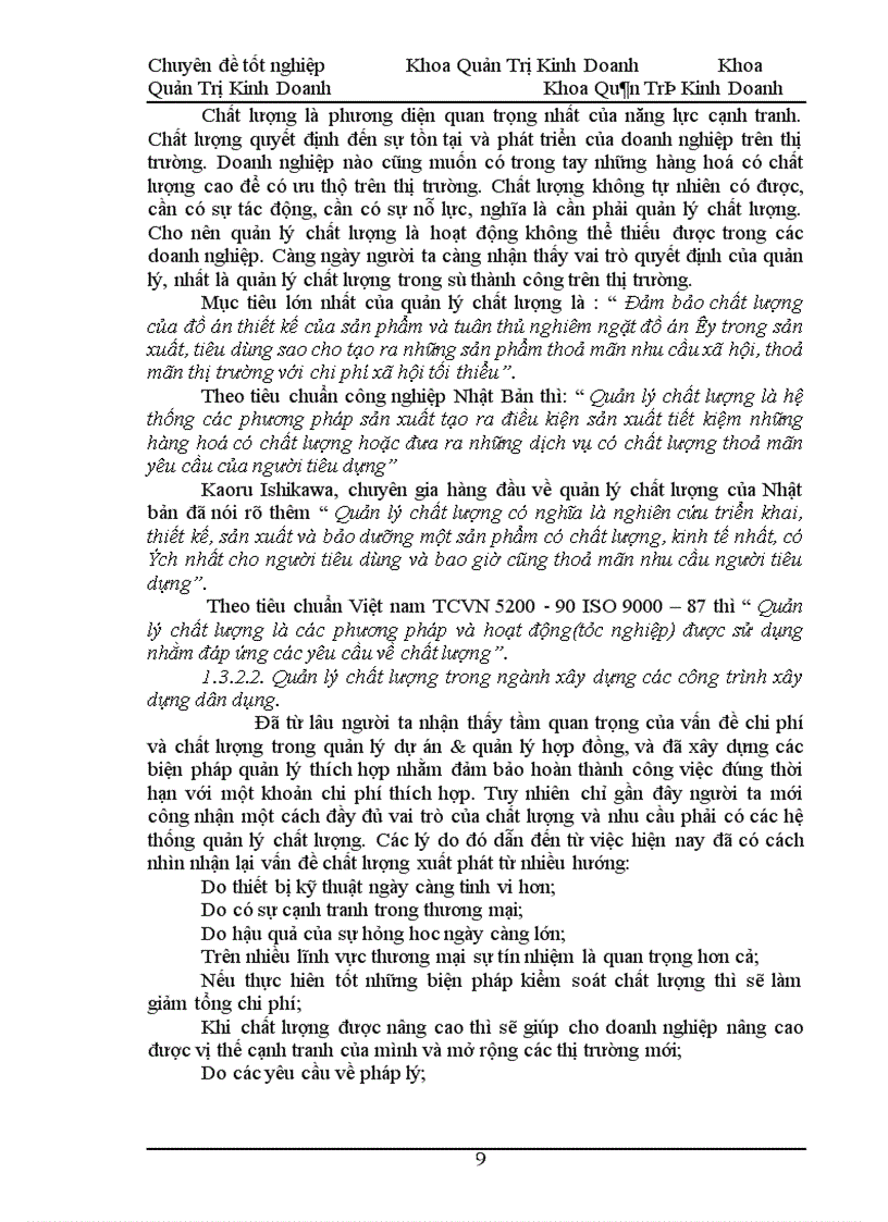 image for page Hoàn thiện công tác quản lý chất lượng trong xây dựng dân dụng tại Công ty xây dựng số 1- Hà Nội