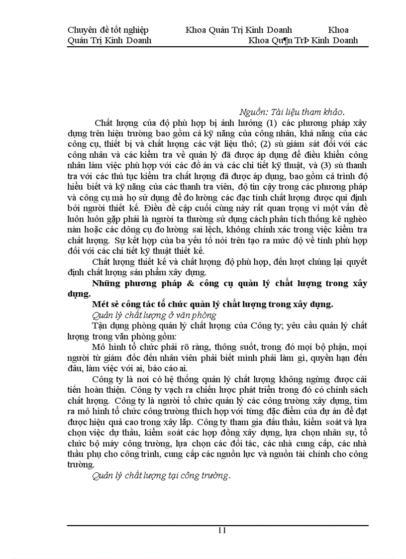 image for page Hoàn thiện công tác quản lý chất lượng trong xây dựng dân dụng tại Công ty xây dựng số 1- Hà Nội