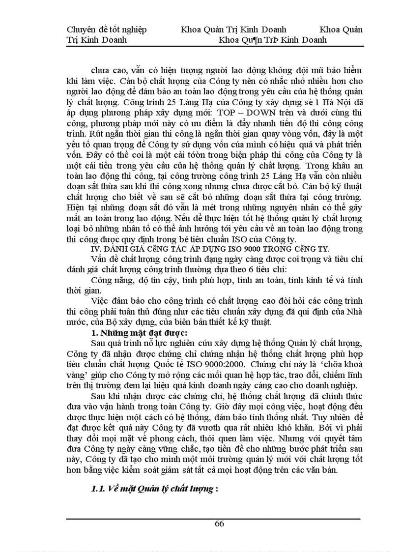 image for page Hoàn thiện công tác quản lý chất lượng trong xây dựng dân dụng tại Công ty xây dựng số 1- Hà Nội