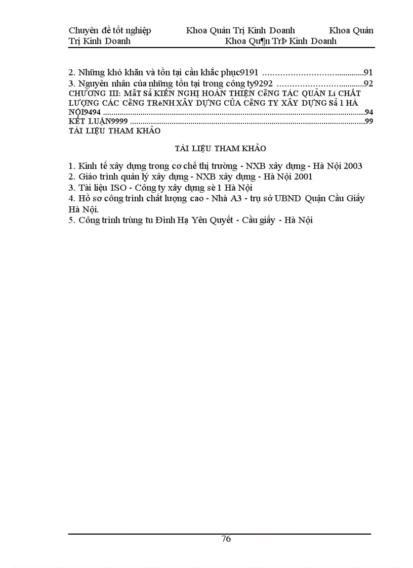 image for page Hoàn thiện công tác quản lý chất lượng trong xây dựng dân dụng tại Công ty xây dựng số 1- Hà Nội