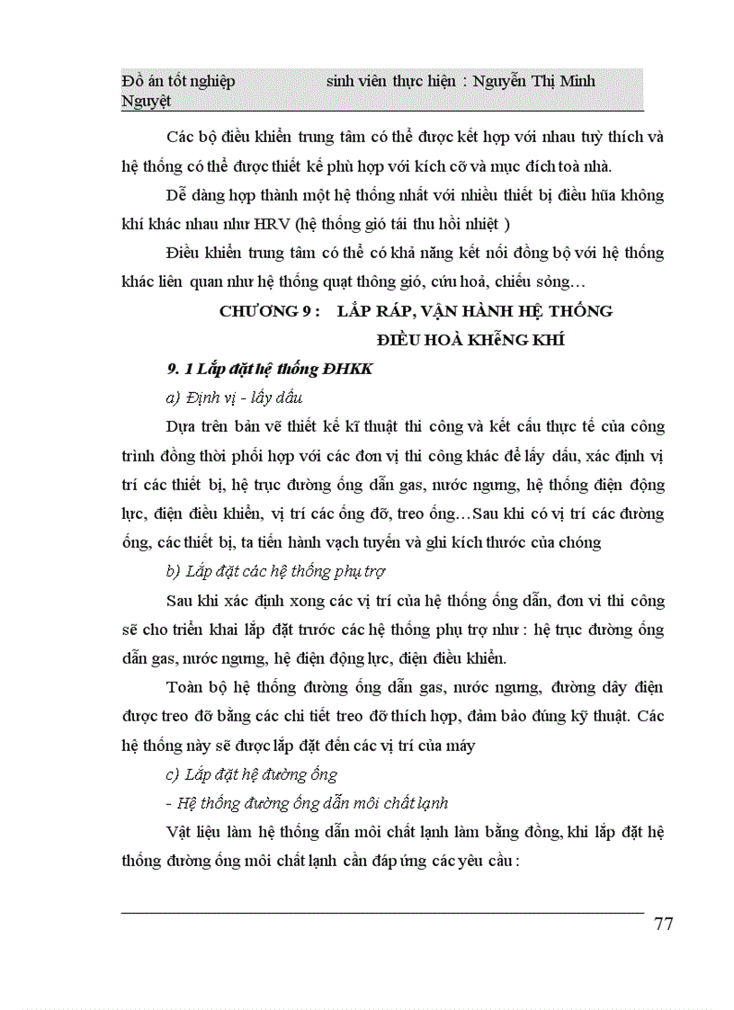 image for page Thiết kế hệ thống điều hoà không khí cho Trụ sở làm việc Công đoàn hàng không dân dụng Việt Nam.