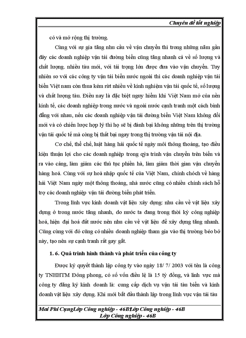 image for page Phân tích môi trường ngành vận tải tàu biển phục vụ cho việc định hướng phát triển của công ty tnhhtm đông phong