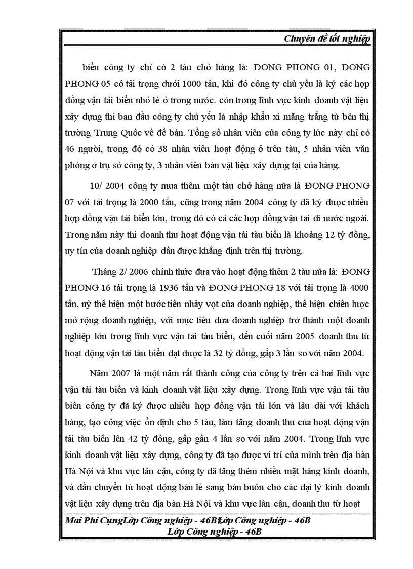 image for page Phân tích môi trường ngành vận tải tàu biển phục vụ cho việc định hướng phát triển của công ty tnhhtm đông phong