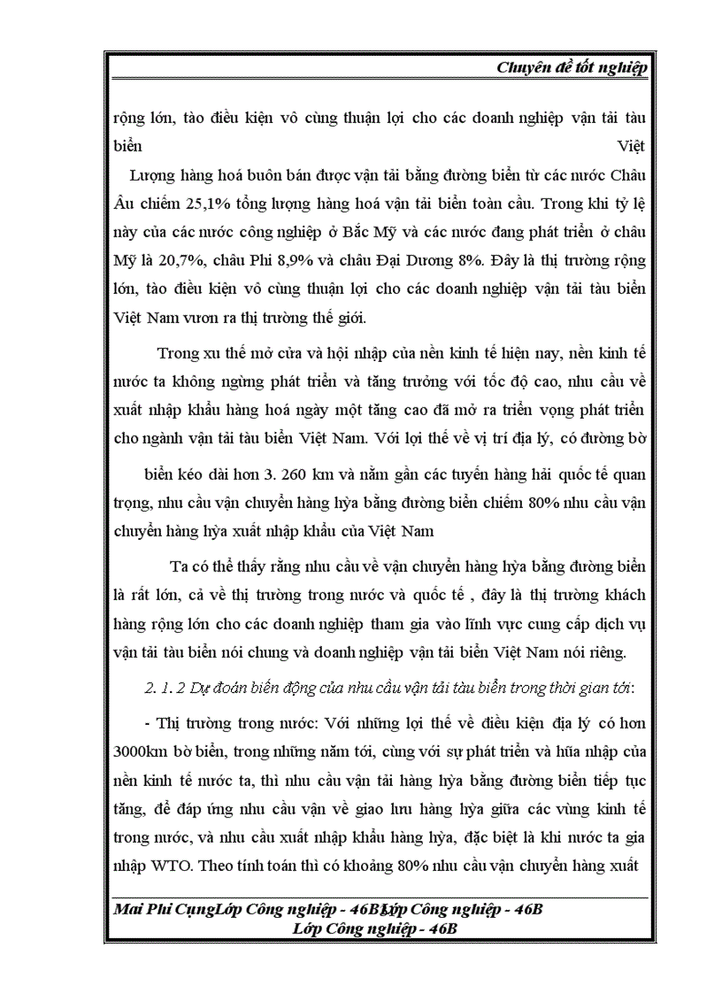 image for page Phân tích môi trường ngành vận tải tàu biển phục vụ cho việc định hướng phát triển của công ty tnhhtm đông phong