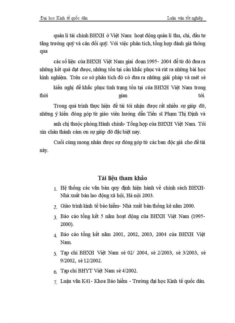 image for page Công tác quản lí tài chính BHXH Việt Nam- Thực trạng và giải pháp