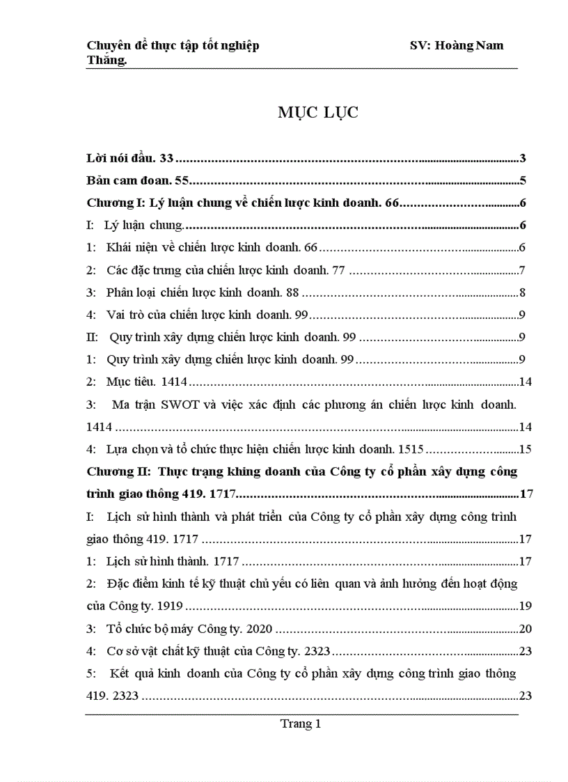 image for page Hoàn thiện chiến lược kinh doanh của Công ty cổ phần xây dựng công trình giao thông 419