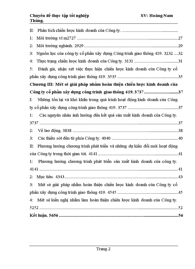 image for page Hoàn thiện chiến lược kinh doanh của Công ty cổ phần xây dựng công trình giao thông 419