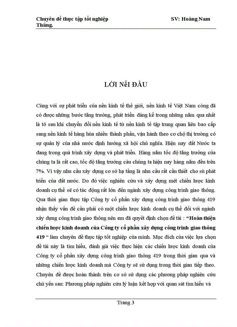 image for page Hoàn thiện chiến lược kinh doanh của Công ty cổ phần xây dựng công trình giao thông 419