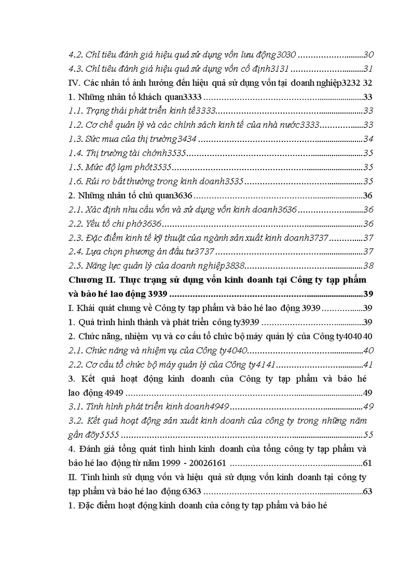 image for page Một số biện pháp nâng cao hiệu quả sử dụng vốn kinh doanh tại Công ty Tạp phẩm và bảo hộ lao động