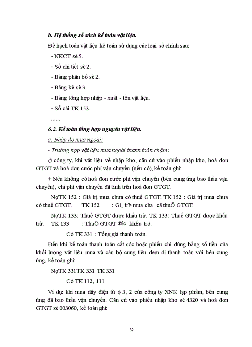 image for page Kế toán Vật liệu và Công cụ, dụng cụ ở Công ty Thiết bị đo điện