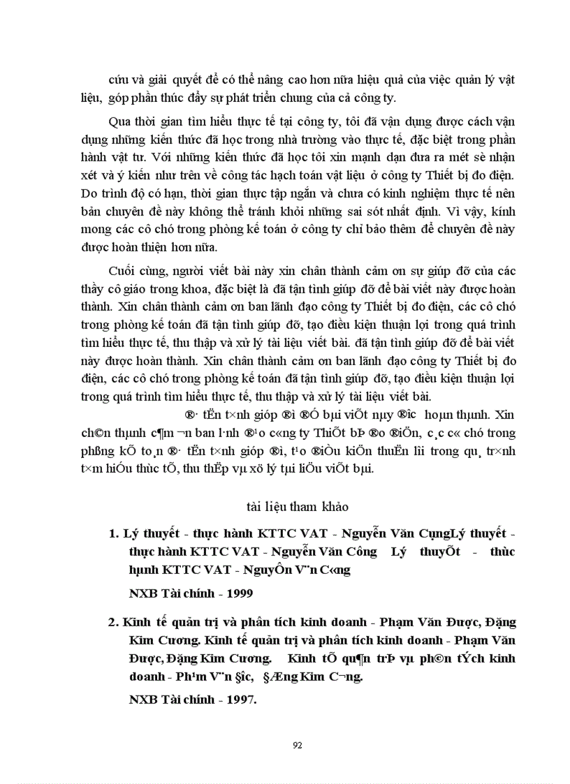 image for page Kế toán Vật liệu và Công cụ, dụng cụ ở Công ty Thiết bị đo điện