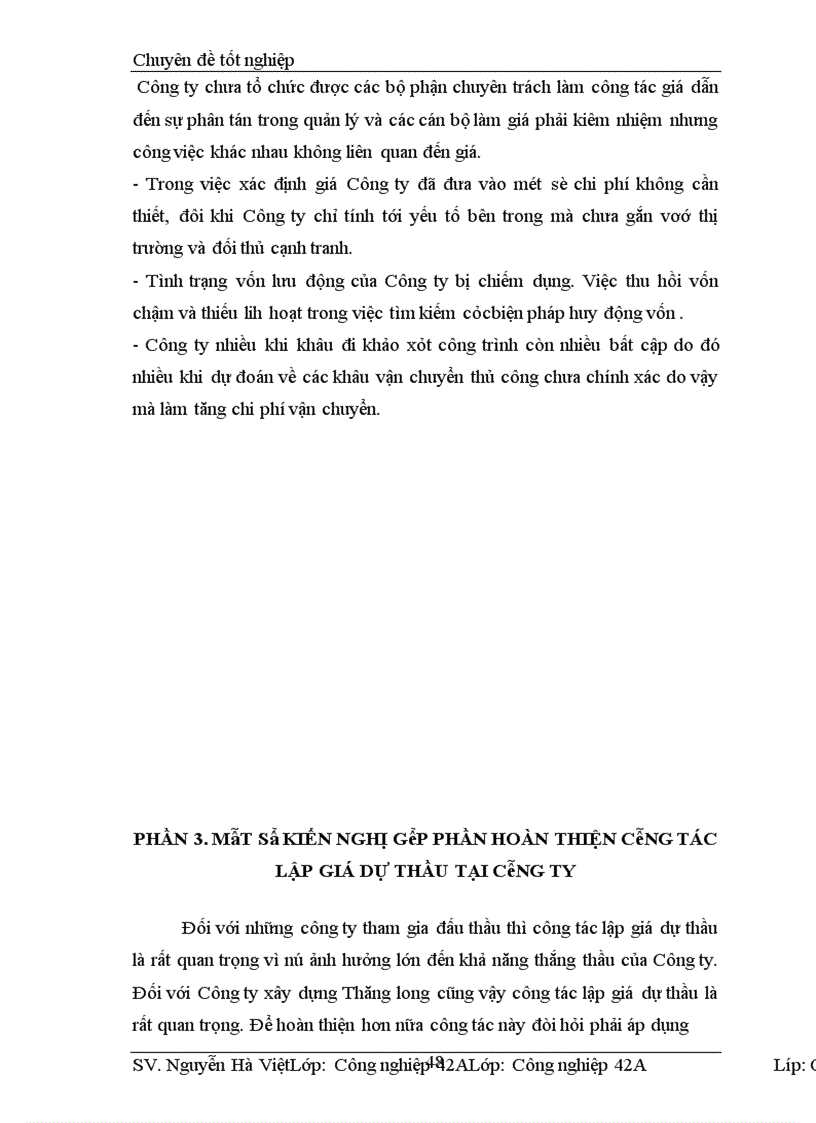 image for page Vấn đề lập giá dự thầu xây lắp tại Công ty xây dựng Thăng long