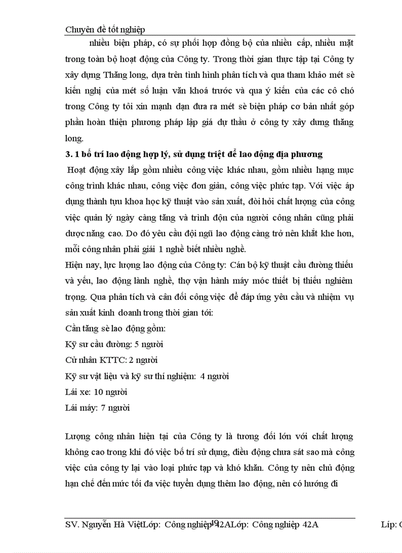 image for page Vấn đề lập giá dự thầu xây lắp tại Công ty xây dựng Thăng long