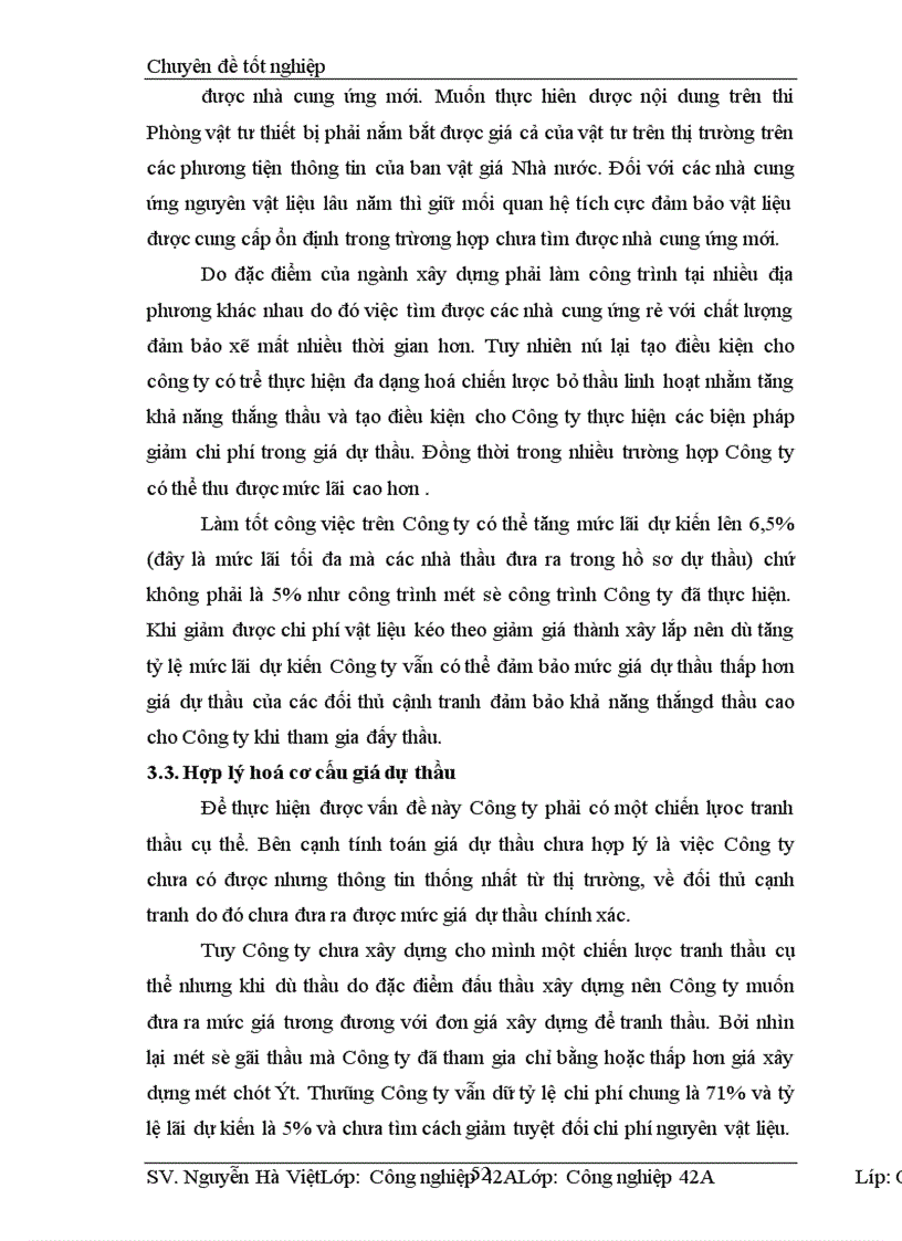 image for page Vấn đề lập giá dự thầu xây lắp tại Công ty xây dựng Thăng long