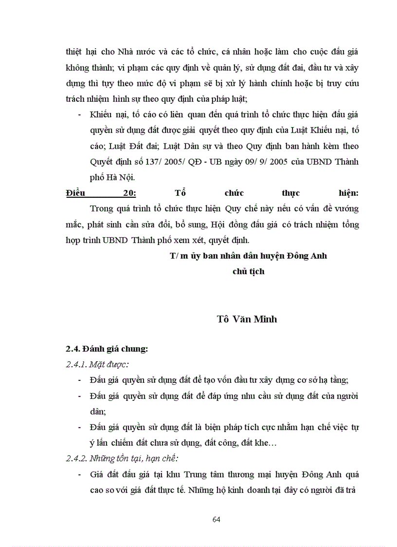 image for page Thực trạng vấn đề “Đấu giá QSD đất trên địa bàn huyện Đông Anh