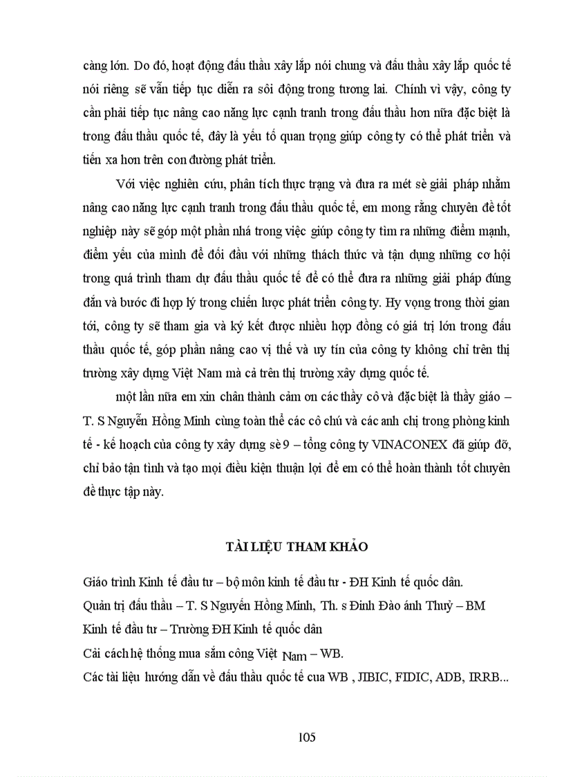 image for page Một số giải pháp nâng cao năng lực cạnh tranh trong đấu thầu quốc tế xây lắp tại công ty xây dựng số 9 - Tổng công ty xây dựng VINACONEX