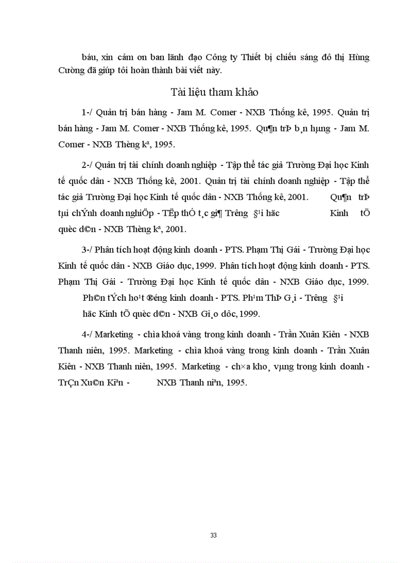 image for page Một số giải pháp chủ yếu đẩy mạnh tốc độ tiêu thụ sản phẩm ở Công ty Thiết bị chiếu sáng đô thị Hùng Cường