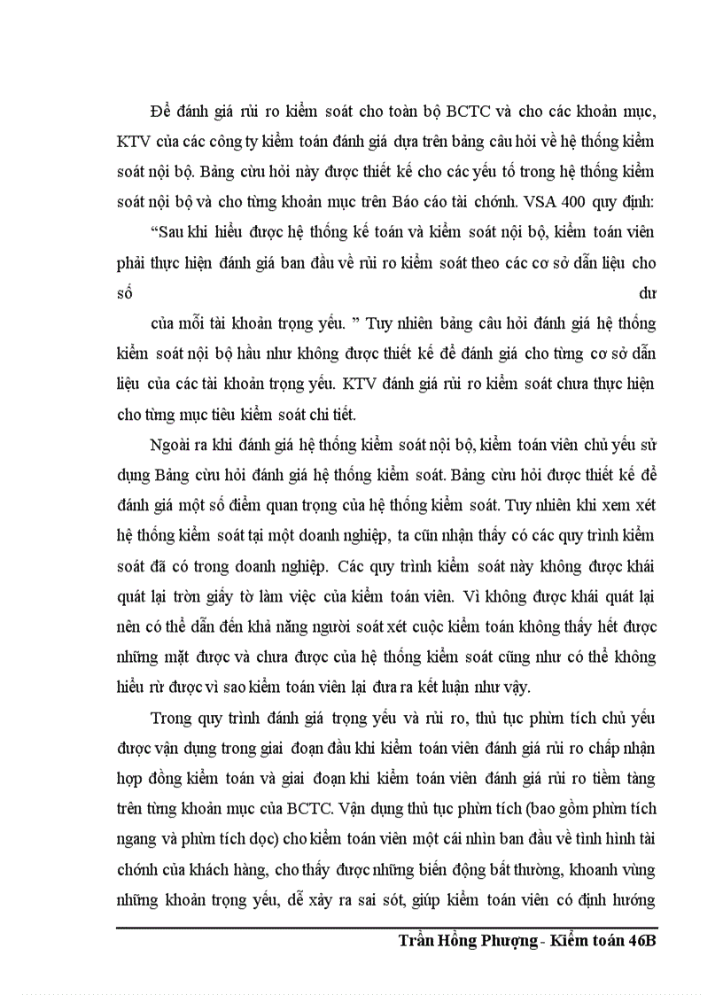 image for page Đánh giá trọng yếu và rủi ro kiểm toán trong giai đoạn lập kế hoạch kiểm toán BCTC