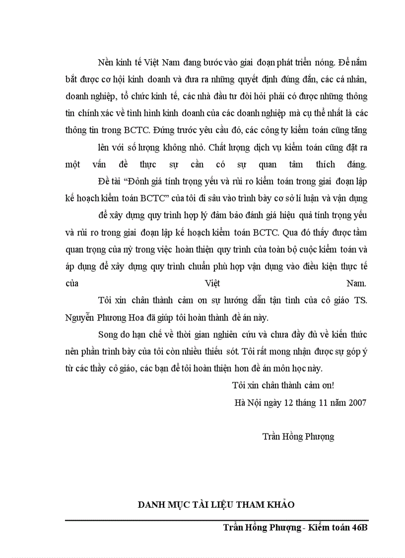 image for page Đánh giá trọng yếu và rủi ro kiểm toán trong giai đoạn lập kế hoạch kiểm toán BCTC