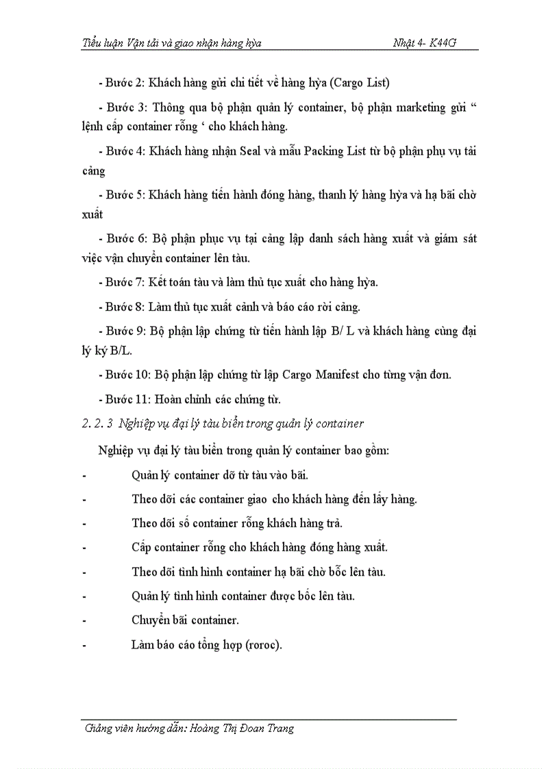 image for page Đại lý tàu biển và phát triển hoạt động đại lý tàu biển ở cảng Hải Phòng