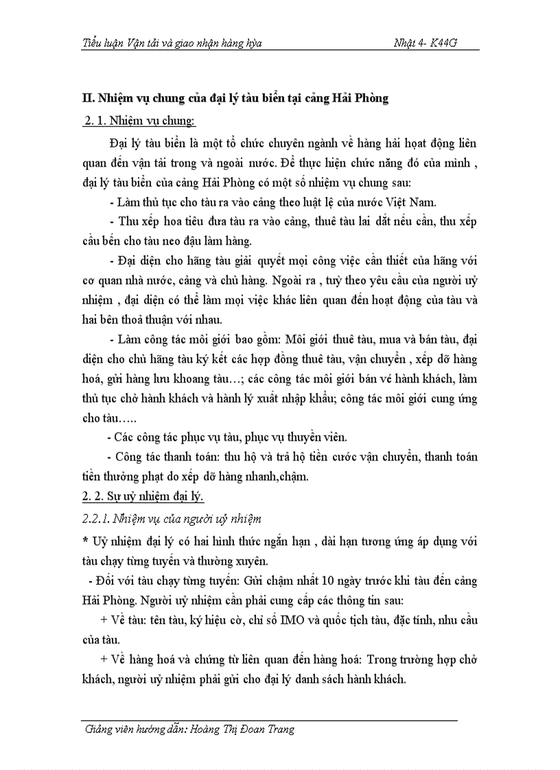 image for page Đại lý tàu biển và phát triển hoạt động đại lý tàu biển ở cảng Hải Phòng