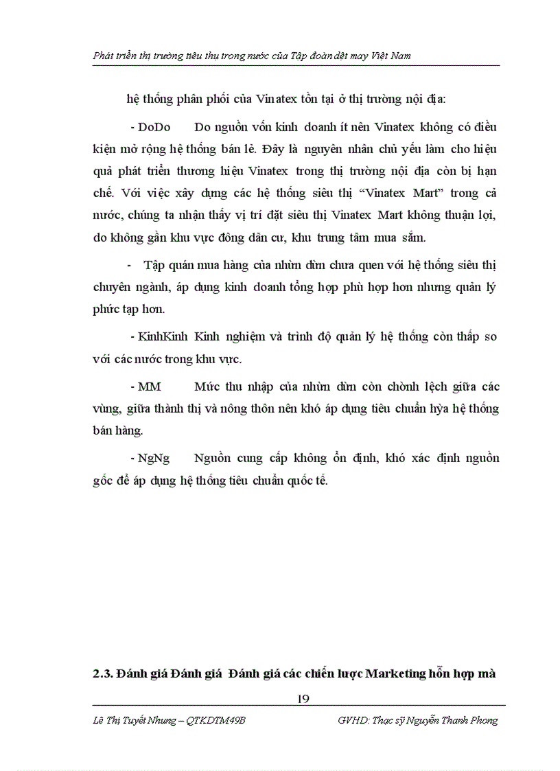 image for page Phát triển thị trường tiêu thụ trong nước của Tập đoàn dệt may Việt Nam