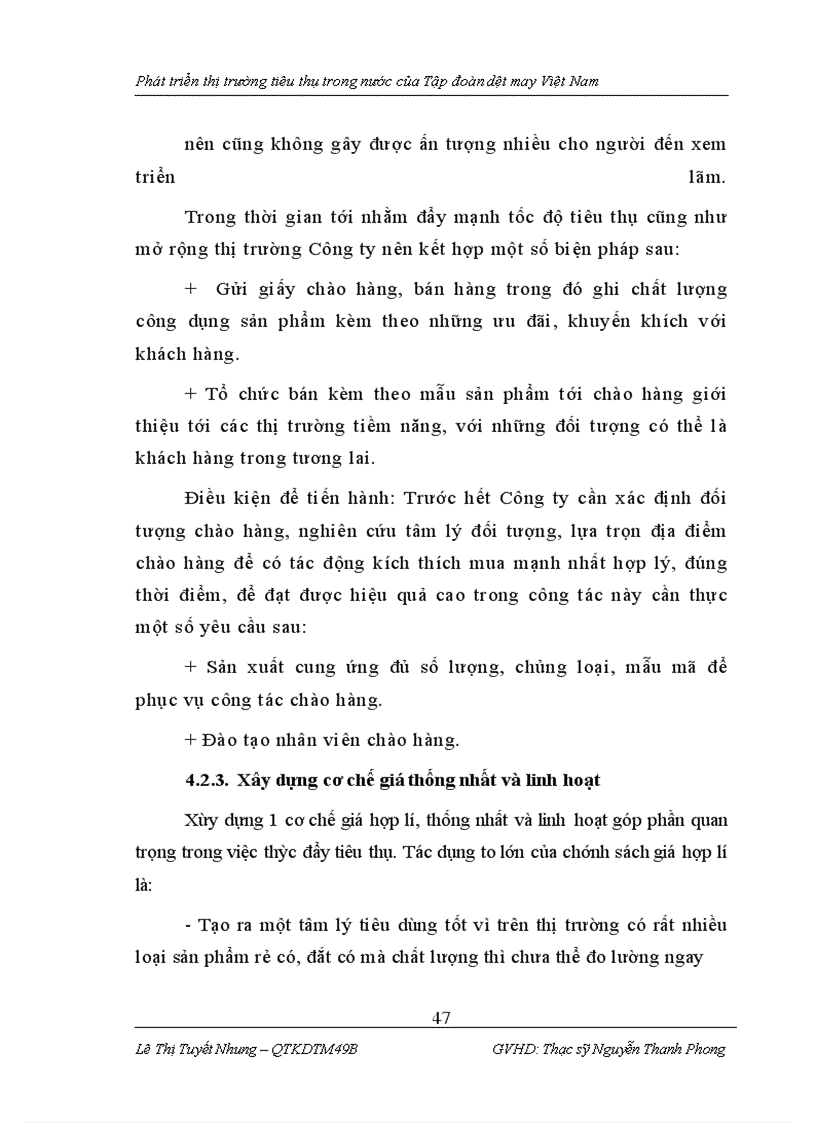 image for page Phát triển thị trường tiêu thụ trong nước của Tập đoàn dệt may Việt Nam
