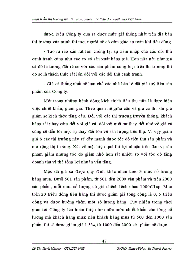 image for page Phát triển thị trường tiêu thụ trong nước của Tập đoàn dệt may Việt Nam