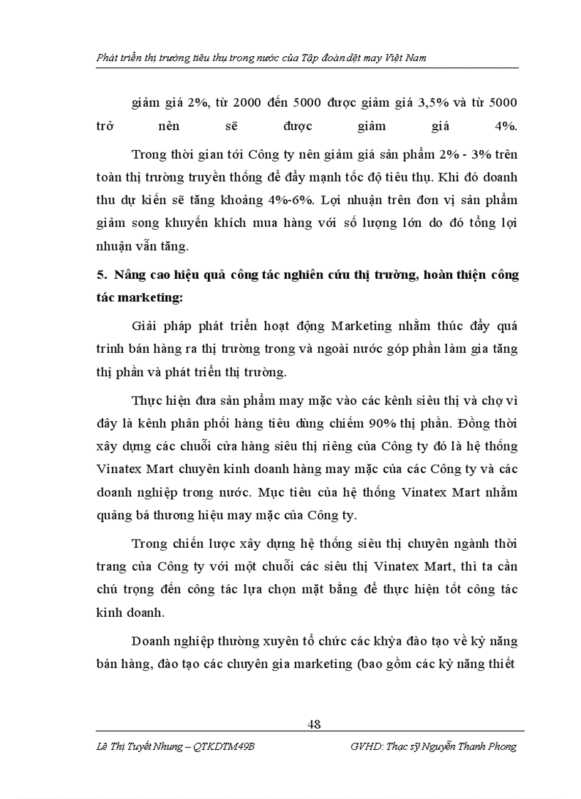 image for page Phát triển thị trường tiêu thụ trong nước của Tập đoàn dệt may Việt Nam