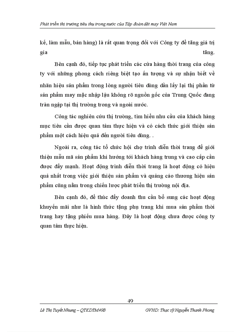 image for page Phát triển thị trường tiêu thụ trong nước của Tập đoàn dệt may Việt Nam