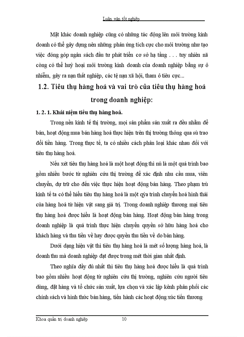 image for page Những lý luận cơ bản về quản trị tiêu thụ hàng hoá trong doanh nghiệp