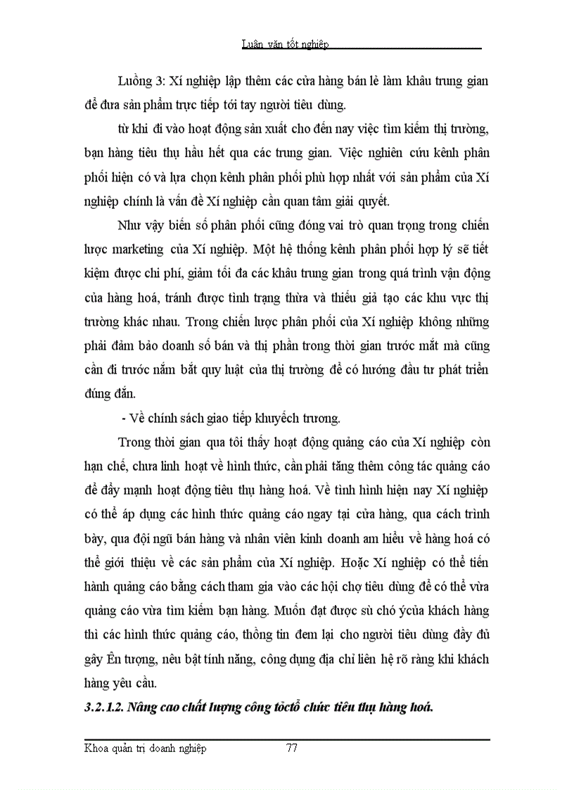 image for page Những lý luận cơ bản về quản trị tiêu thụ hàng hoá trong doanh nghiệp