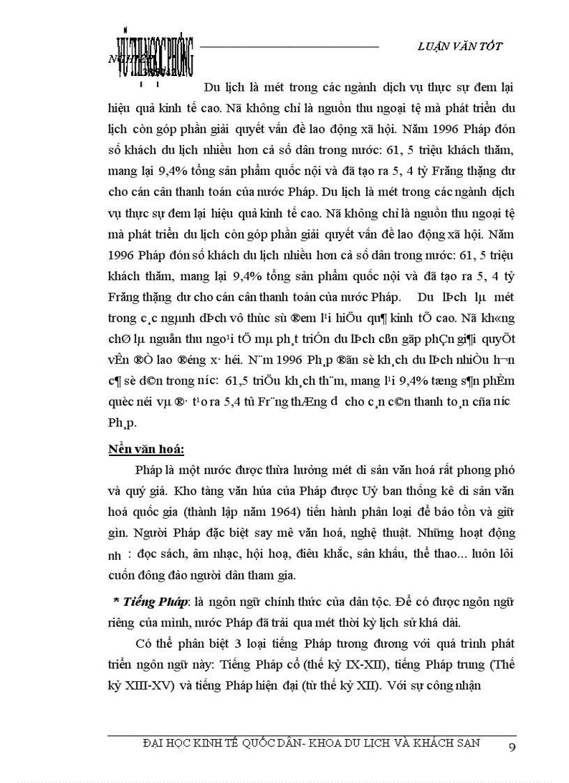 image for page Các giải pháp nhằm duy trì và mở rộng thị trường khách du lịch là người Pháp của Công ty du lịch Việt Nam tại Hà Nội