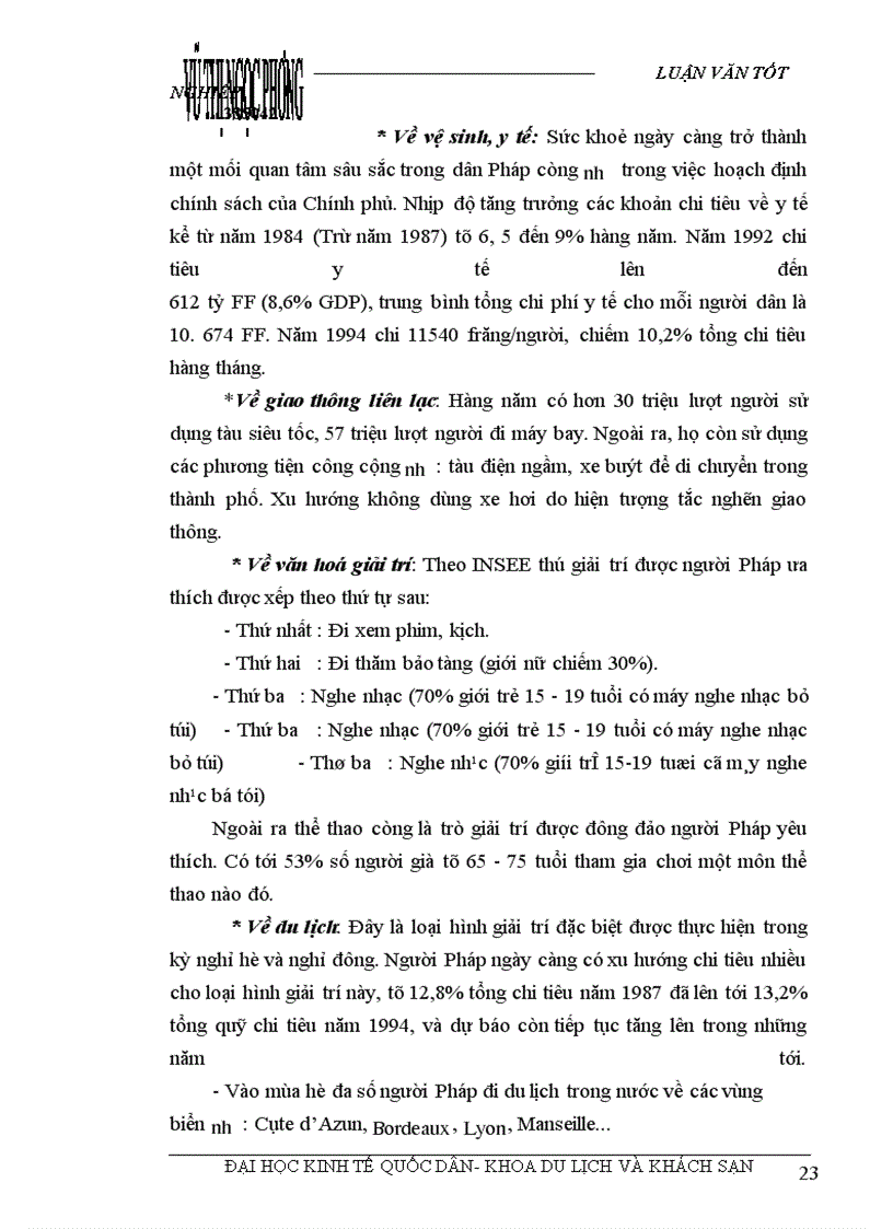 image for page Các giải pháp nhằm duy trì và mở rộng thị trường khách du lịch là người Pháp của Công ty du lịch Việt Nam tại Hà Nội