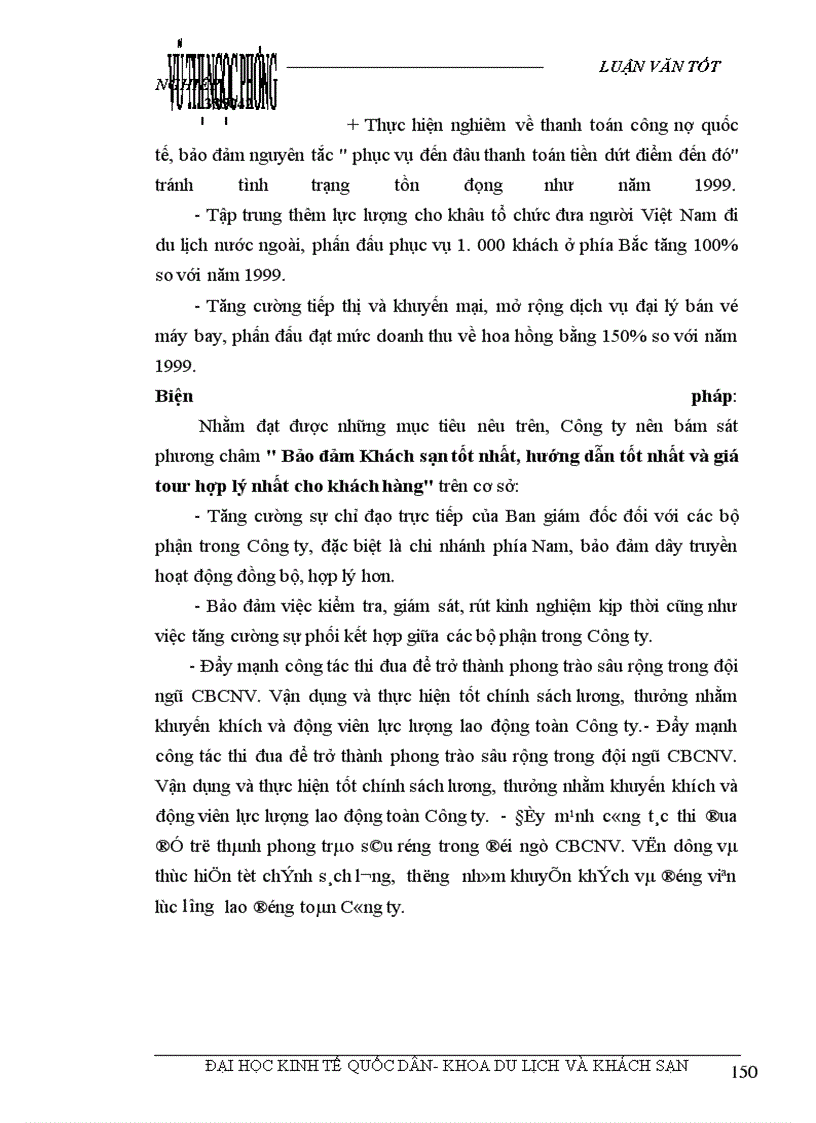 image for page Các giải pháp nhằm duy trì và mở rộng thị trường khách du lịch là người Pháp của Công ty du lịch Việt Nam tại Hà Nội