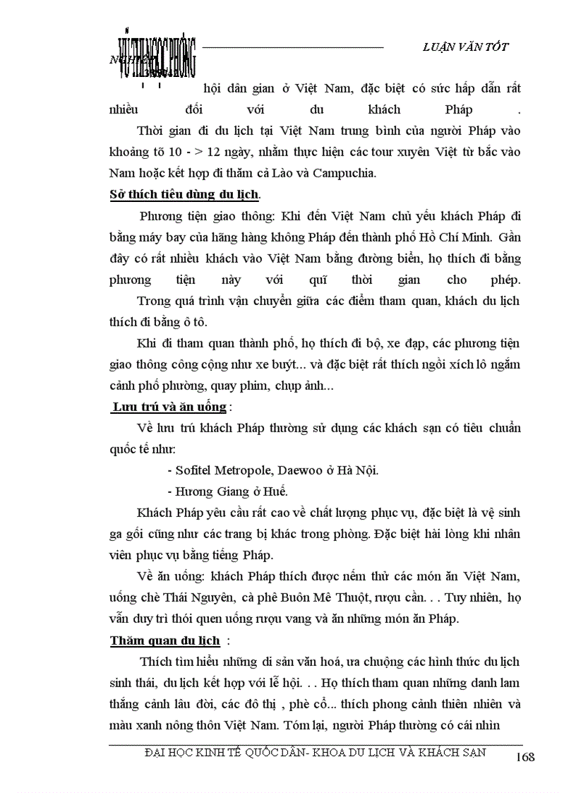 image for page Các giải pháp nhằm duy trì và mở rộng thị trường khách du lịch là người Pháp của Công ty du lịch Việt Nam tại Hà Nội