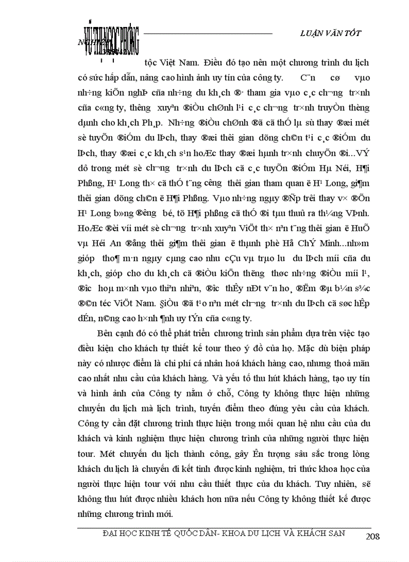 image for page Các giải pháp nhằm duy trì và mở rộng thị trường khách du lịch là người Pháp của Công ty du lịch Việt Nam tại Hà Nội