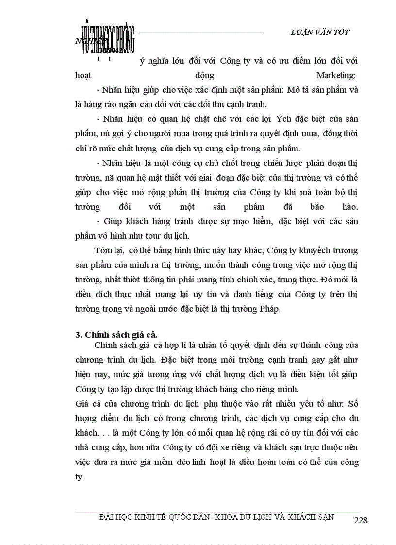 image for page Các giải pháp nhằm duy trì và mở rộng thị trường khách du lịch là người Pháp của Công ty du lịch Việt Nam tại Hà Nội