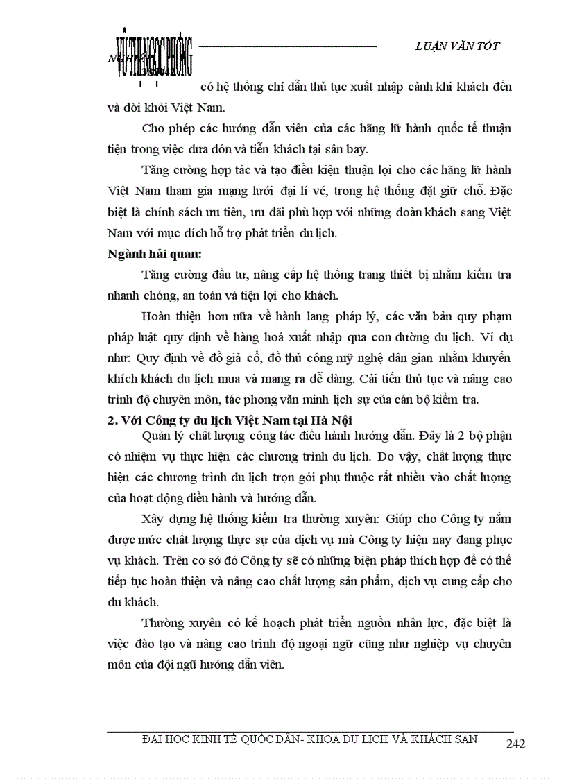image for page Các giải pháp nhằm duy trì và mở rộng thị trường khách du lịch là người Pháp của Công ty du lịch Việt Nam tại Hà Nội