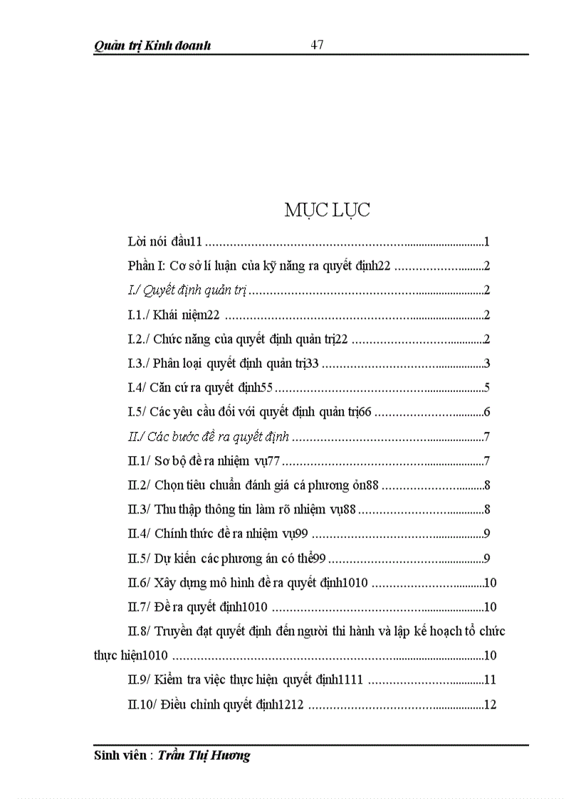 image for page Kỹ năng ra quyết định trong doanh nghiệp