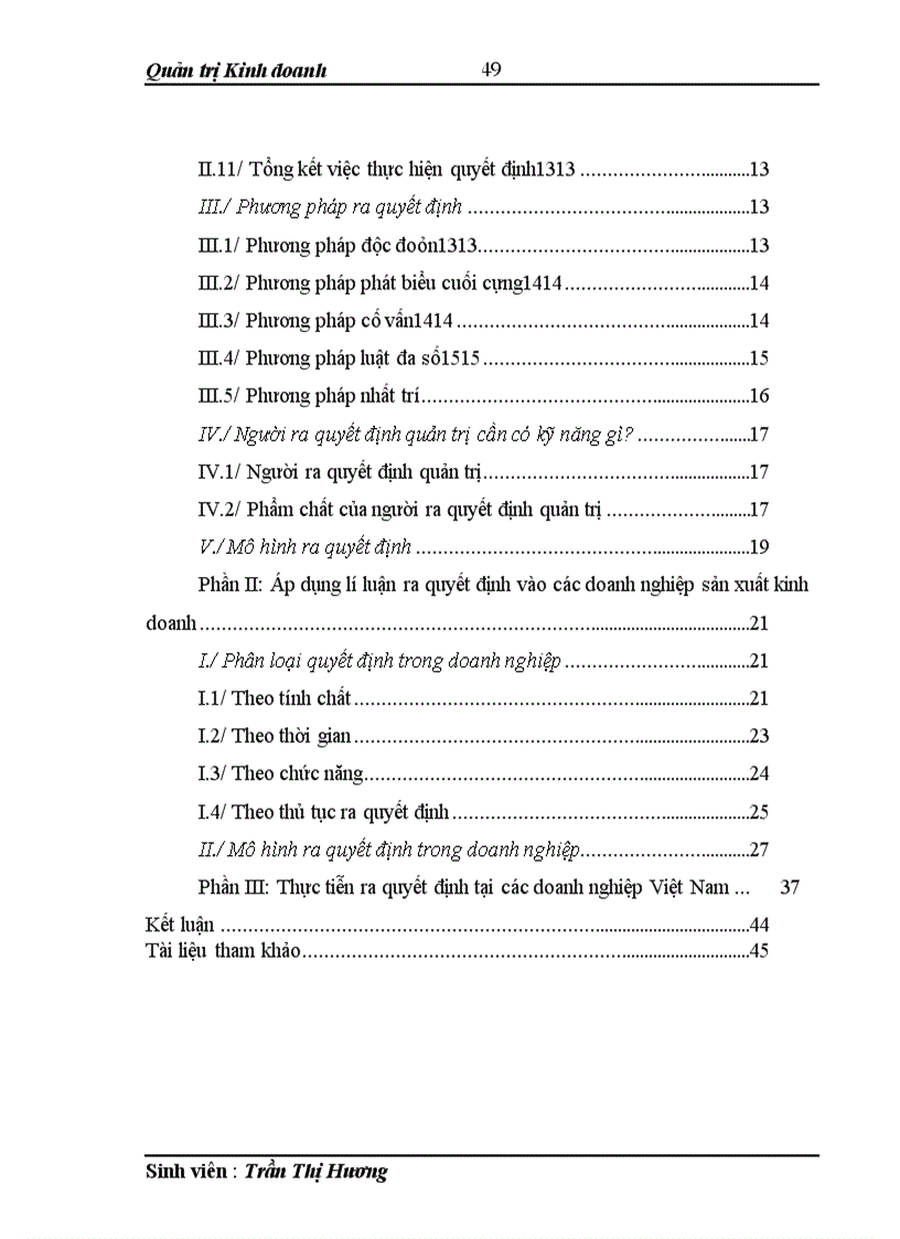 image for page Kỹ năng ra quyết định trong doanh nghiệp