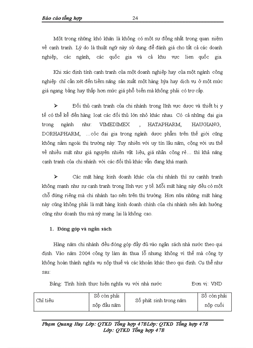 image for page Báo cáo thực tập tại Cổ phần y dược phẩm VIMEDIMEX,